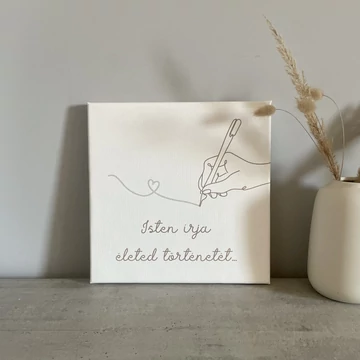 Isten írja életed történetét minimalista vásonkép