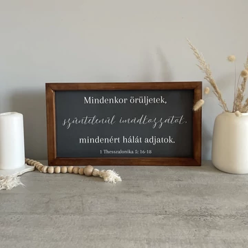 Bibliai igevers keresztény fali dekoráció