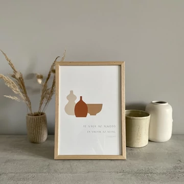 igés print agyag képkeretben
