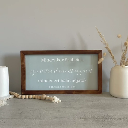 Bibliai igevers keresztény fali dekoráció
