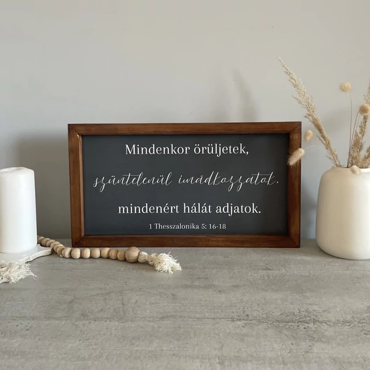 Bibliai igevers keresztény fali dekoráció