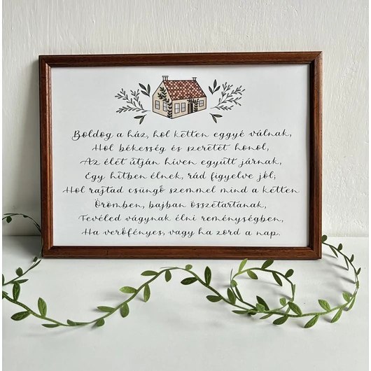 Reményteli szavak - Boldog ház print