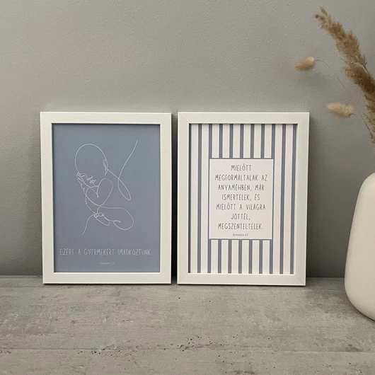 fiús babaváró igés print