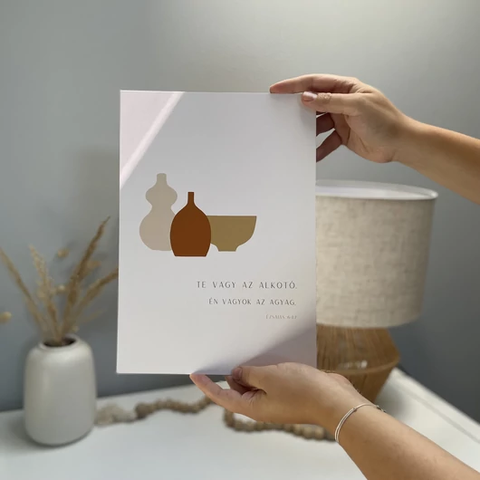 igés print agyag képkeretben